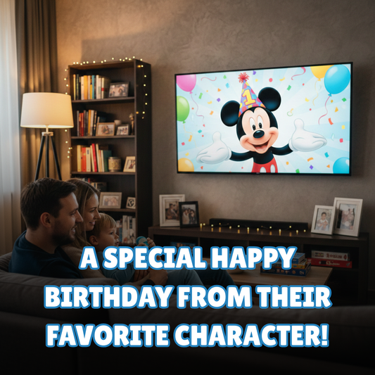 Personalized Mickey Birthday Video