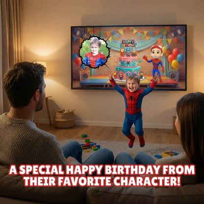Personalized Spidey Birthday Video