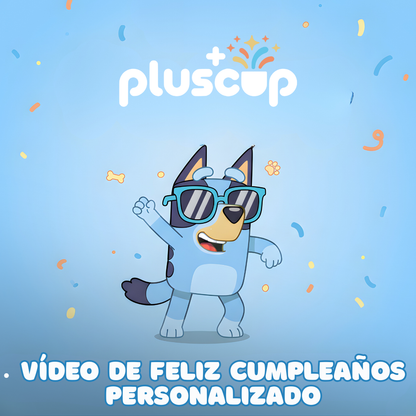 Una sorpresa de cumpleaños de Bluey con su nombre