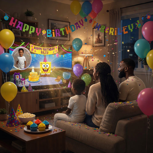 Personalized SpongeBob Birthday Video