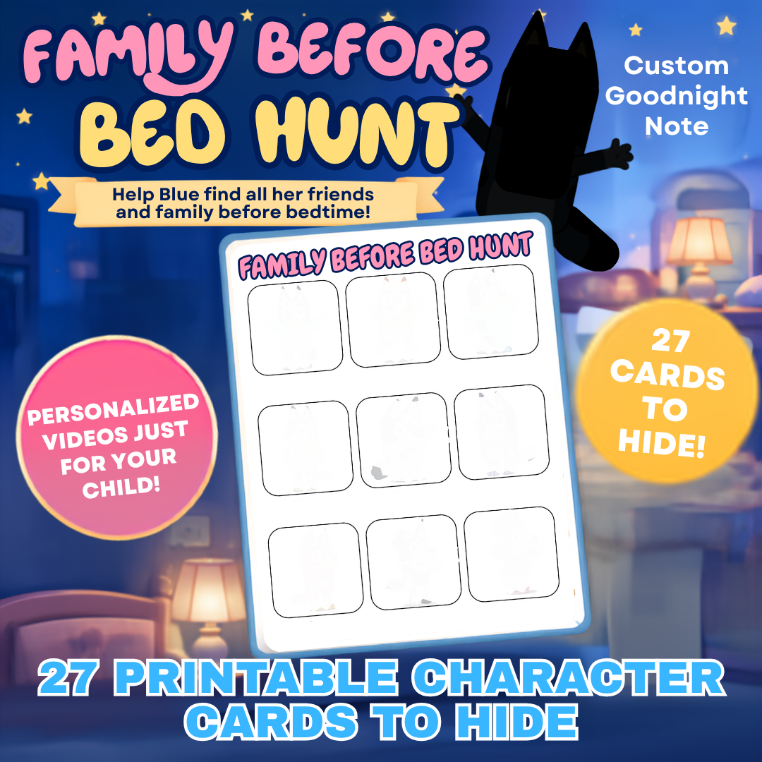 Personalized Family Before Bed Hunt