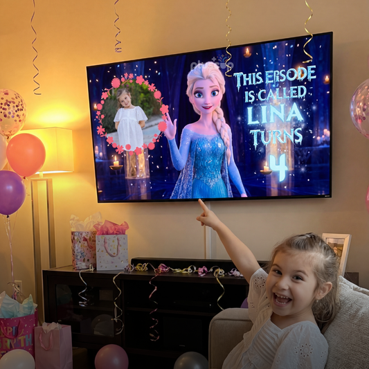 Personalized Elsa Birthday Video