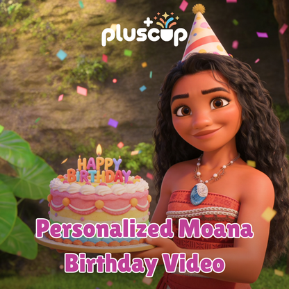 Personalized Moana Birthday Video