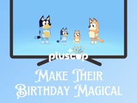 A Bluey Birthday Surprise With Their Name