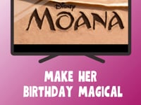 Personalized Moana Birthday Video